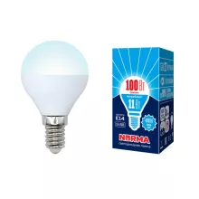 Volpe LED-G45-11W/NW/E14/FR/NR картон Лампочка светодиодная 